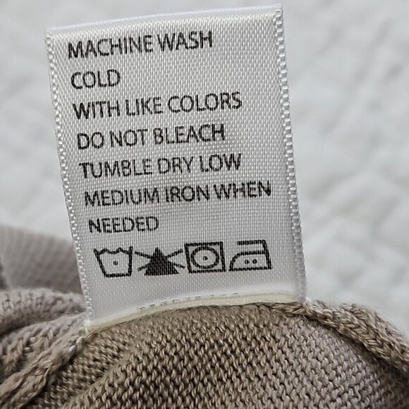 Free Planet Knit Shirt Men's XL Taupe Geometric Pattern Short Sleeve NWT - Picture 9 of 15